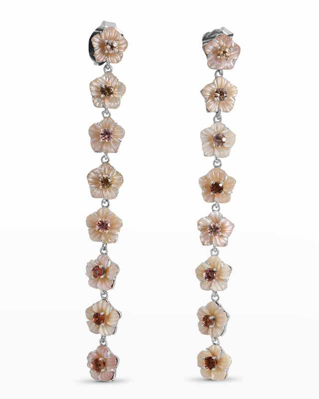Pink Mother-of-Pearl Morganite Earrings